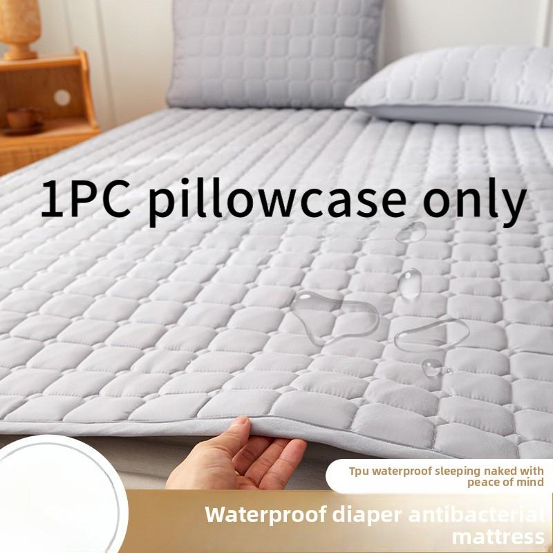 Waterproof Urine Barrier Quilted Mattress Pad for Home Bedroom Dormitory Soft Cushion Bed Protector Non-Slip Mat