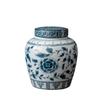 Blue and White Porcelain Tea Caddy Moisture-proof Sealed Storage Box Large-capacity Candy Jar Porcelain Food Storage Container