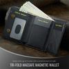 RFID Shielded Credit Card Wallet Magnetic Phone Case Faux Leather for Secure ID & Credit Card Storage, Men'S Gift, Phone Wallet