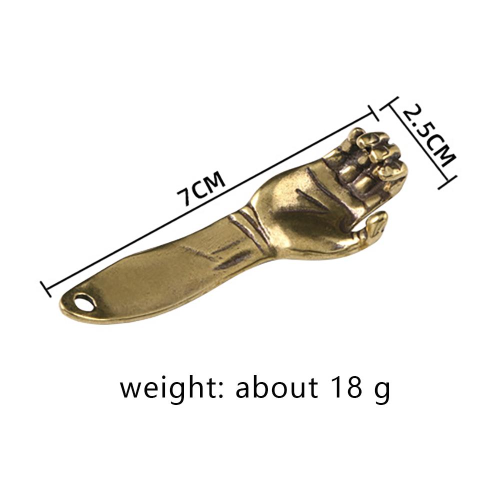 Brass Keychain Men To Give You A Helping Hand Creative Arm Bottle Opener Copper Car Key Pendant Home Decoration