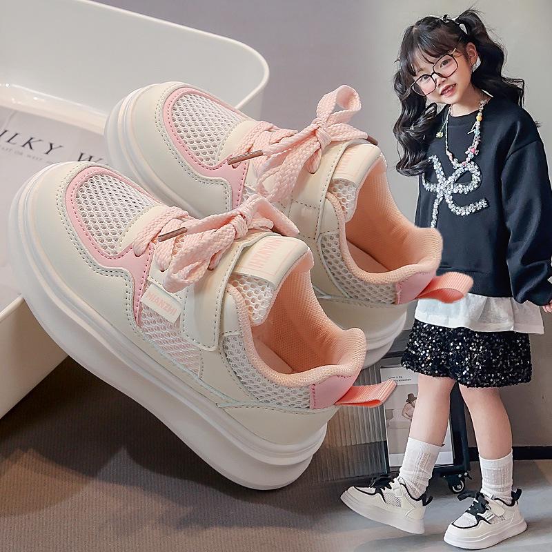 2025 Spring/Summer Kids' Breathable Soft Sole Sneakers - Trendy, Versatile, Casual Shoes for Boys & Girls (Midsize & Big Kids)