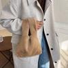 Fluffy Handbag For Women Small Plush Tote Bag Winter Fluffy Women Handbag Soft Solid Color Storage Bag Versatile, Commuter