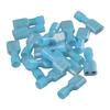 100 Stück Vollständig isolierte Kabelschuhe, Gabelform, aus Nylon, 16-14 AWG, Blaue Gabelverbinder, FMDFN2-250 Crimp-Terminal, Automobil