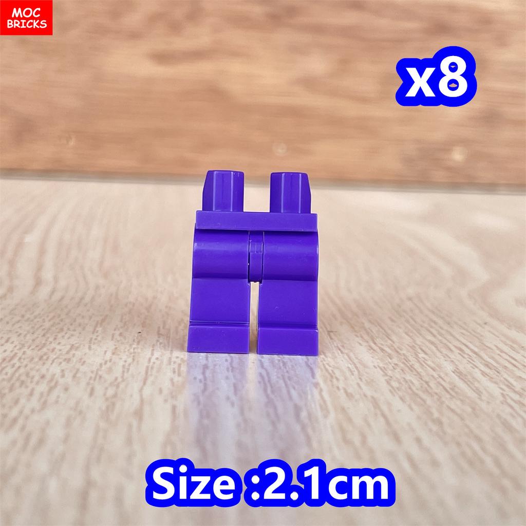 8pcs/lot MOC Bricks Blank Pants Legs Body Wear Figure Accessory Assembled Building Blocks Toy Kids Plastic Dolls