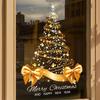 Golden Wall Mural Stickers Self-Adhesive Window Decals Removable New Year Decorations