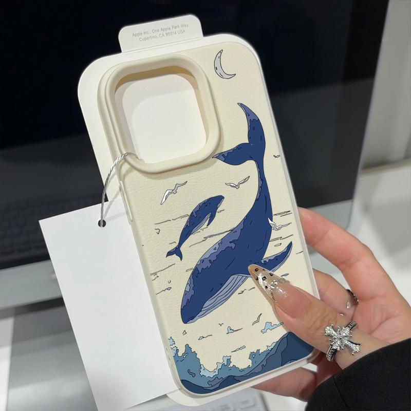 Wal-Print Anti-Fall Weiche Hülle Schale Für iPhone 16 16E 15 Pro 14 Pro Max 13 12 11 Mattes TPU Stoßfest Schlanke Handyhülle
