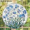 Acrylic Forget-Me-Not Flower Suncatcher Stained Glass Effect Window Hanging Ornament Flower Lover Gifts