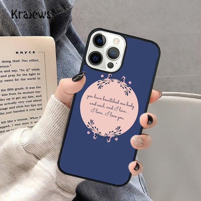 Pride And Prejudice Soft Phone Case For iPhone 17 Air 16 15 14 Max Plus 11 12 13 Pro Max Phone Cover coque Fundas