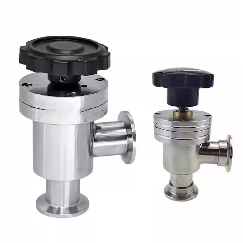 HNYH Vacuum Manual L-Type Baffle Angle Valve