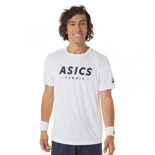 

Чоловіча кругла футболка з коротким рукавом ASICS із зображенням на корті для тенісу 2041A259100 110/2041A259100