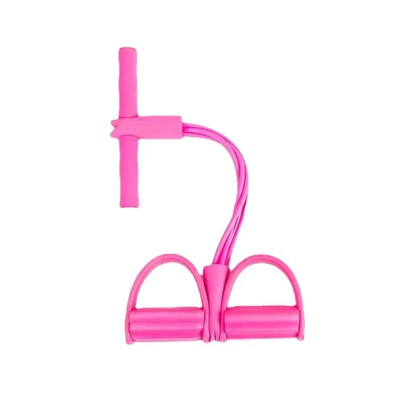 Slip-on Pull-on Sit-up AIDS Lean Belly Fitness Yoga Home Four-Tube Slip-on Pull-on Pilates Rope Multifunctional Yoga Home  Resistance Band1PCS