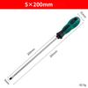 2 stk/sett Skrutrekker med gummihåndtak - Totallengde 420 mm/Stanglengde 300 mm*Stangtykkelse 5 mm Kromvanadiumstål - Magnetisk spiss, Ekstra lang - Håndverktøy