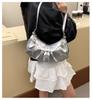 2026 Koreanischer Stil Damen Umhängetasche aus weichem Leder Motorradtasche
