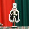 European-Style 30CM Nutcracker King Camphor Wood Christmas Decoration 2024