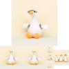 Cute White Goose Plush Toy Keychain Cartoon Duck Doll Backpack Accessory