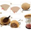 40pcs Coffee Paper Filter Natural Wood Pulp Hand-poured Coffee Filter Convenient Non-toxic Practica for American Coffee Pot