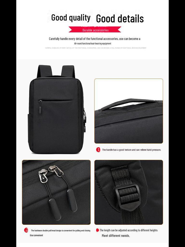 Men's USB Charging Travel Backpack - Business & Leisure Compatible