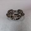 Used Hermes HERMES Scarf Ring Chaine d'Ancre Silver Carre Beautiful Condition 795