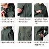 BURTLE Hoodie Jacket Workwear Long and Includes BURTLE Pro Uni Size Mills L 821, Blouson, Sleeve, Stretch, Water-Repellent, Windproof, Autumn/Winter,