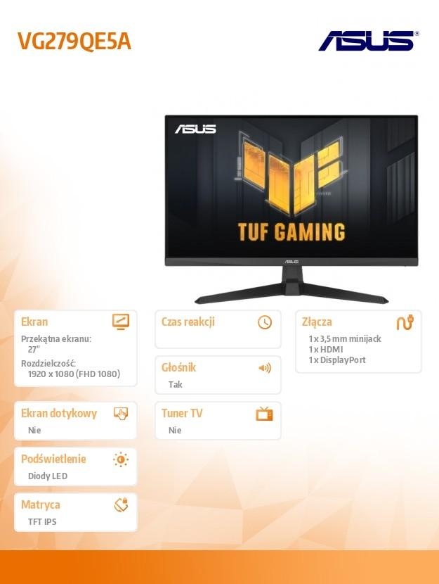 Monitor 27 inches VG279QE5A IPS 146Hz HDMI DP SPEAKERS
