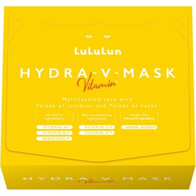 LuLuLun Hydra V Mask 28 Sheets Hydrating Face Pack Sheet Mask for Pores Moisturizing