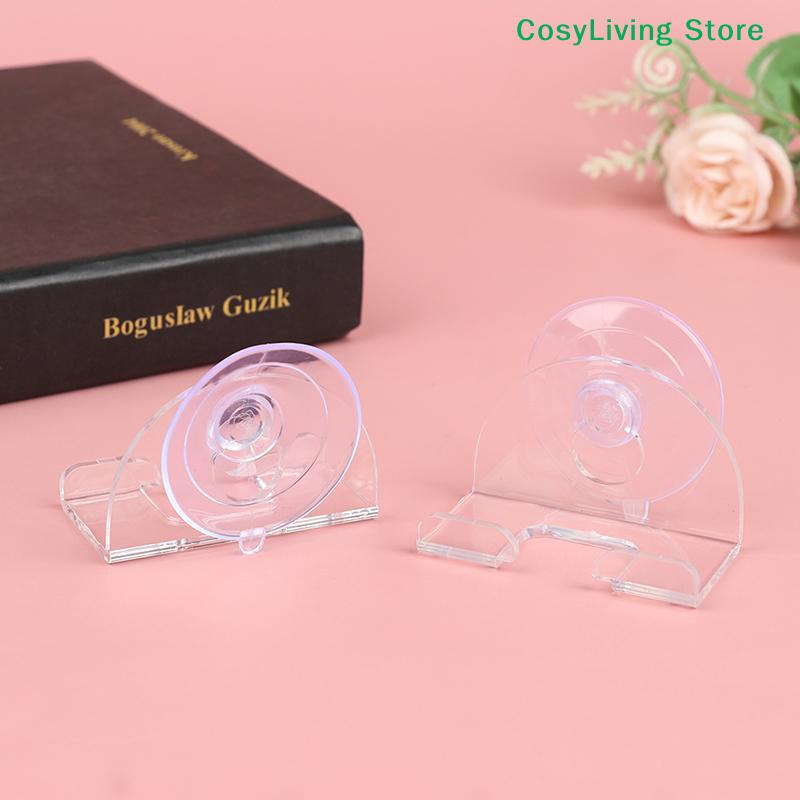 2Pcs Transparent Hook Waterproof Removable Shaver Holder Suction Cup Razor Rack