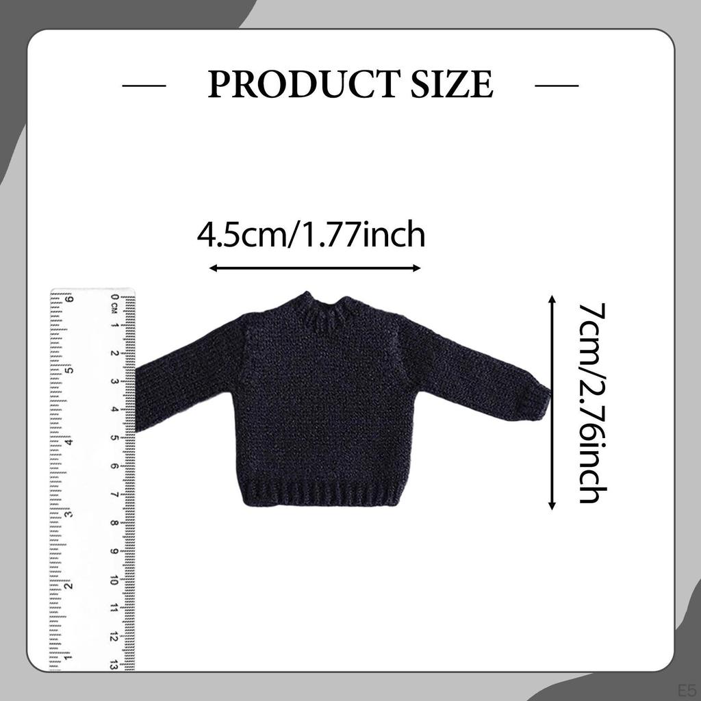 1/12 Action Figure Sweater 6 inch Doll Clothes Long Sleeved Knit Female Clothing