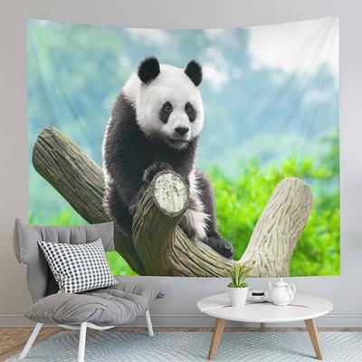 Cute Panda Tapestry White Black Animals Tapestry Daze Moment Tapestry Art Wall Hanging Home Living Room Bedroom Dorm Tapestries