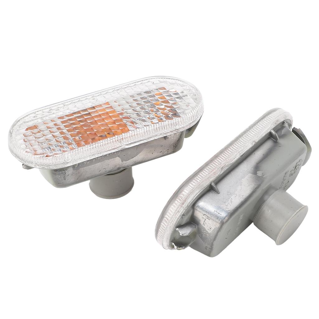 Pair of Side Indicator Light Housing Long Lifespan Scratch Resistant 1J5949117 Replacement for Seat Arosa White
