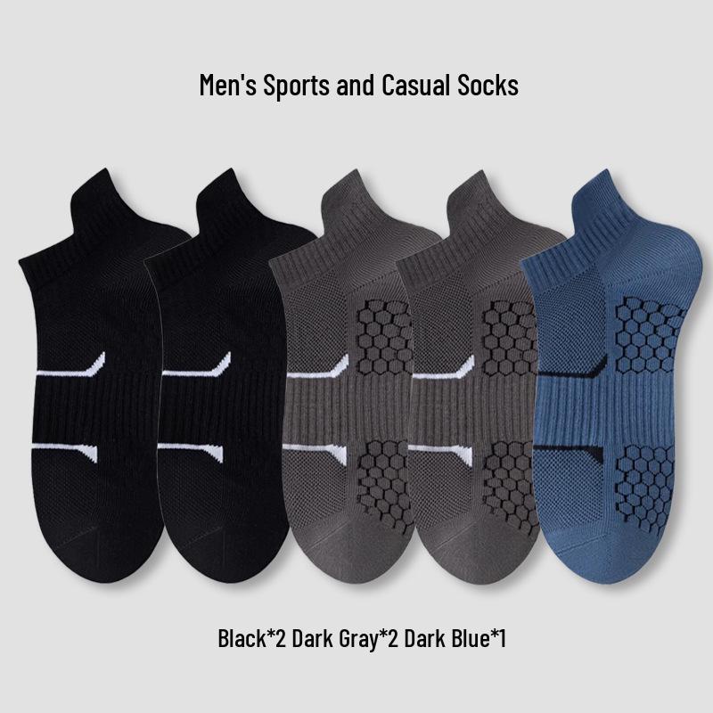 Atmungsaktive Baumwoll-Knöchelsocken für Herren - Hitzableitend, Abriebfest, Mesh-Sportsocken