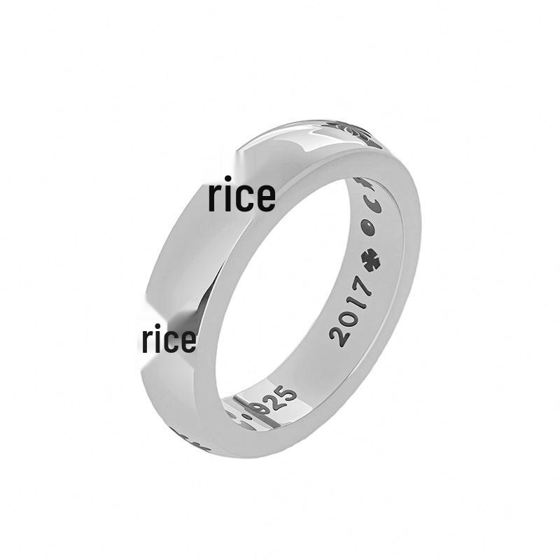 Cross-border Bramble Vine Woven Titanium Steel Ring - Hip Hop Style, Non-fading Niche Jewelry for Men