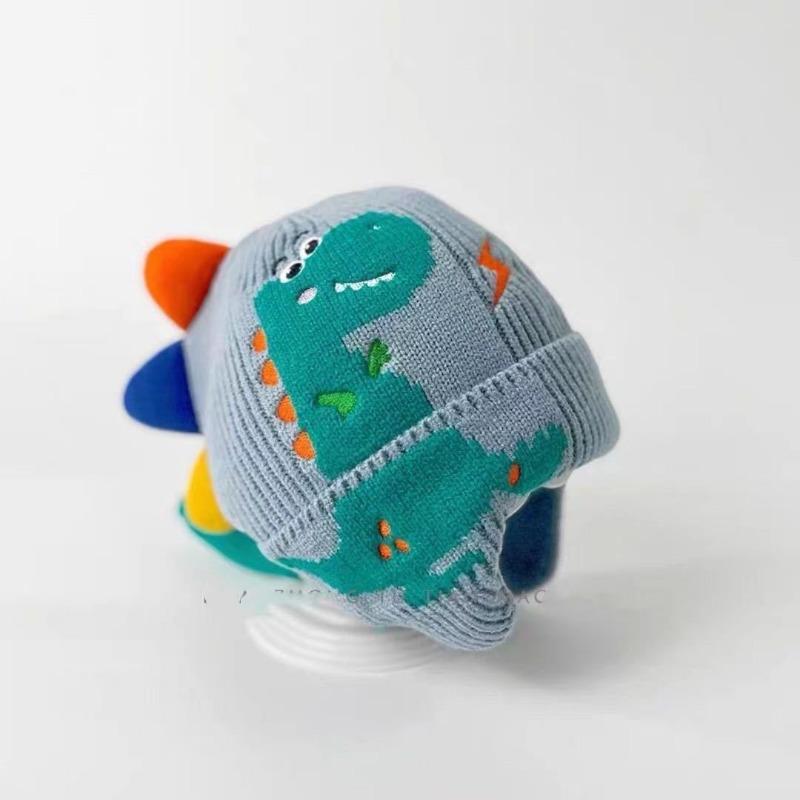 Kinderhüte Herbst und Winter Jungen niedlich super niedlich gestrickte Wollmütze Mädchen winddichte Ohrenschützer Baby verdickte warme Mütze