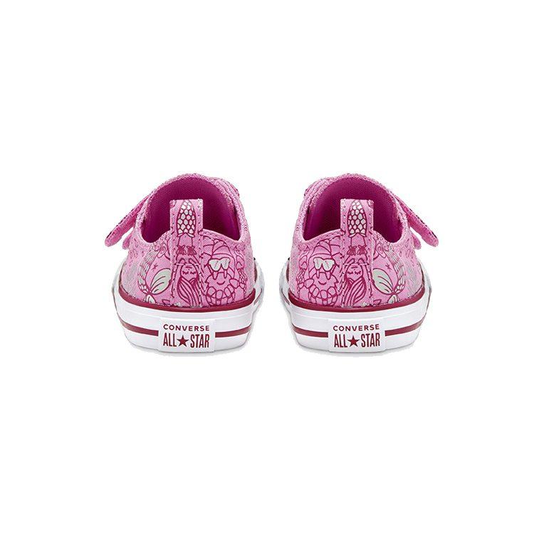 Baby Converse Chuck Taylor All Star Underwater Party Easy On Low Top Toddler Shoes Pink 767205C