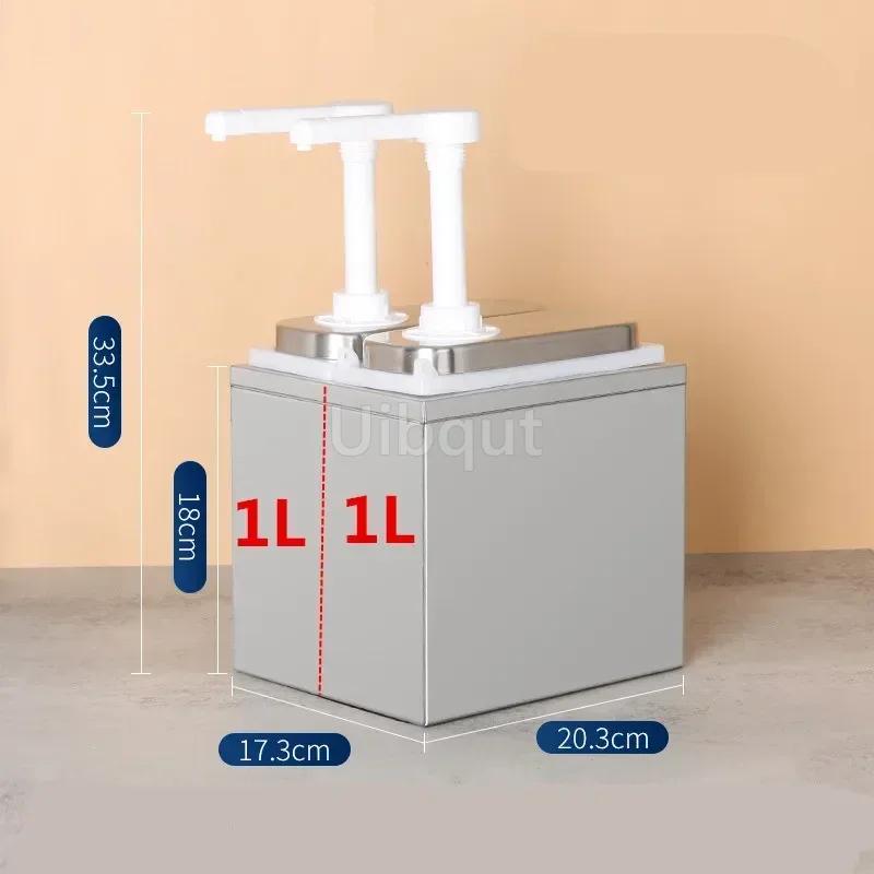 Condiment Pump Dispenser Syrup Fructose Squeeze Bottle Hand Pressed Plastic Sugar Press Sauce Pump Squeeze Milk Tea Shop Bottle