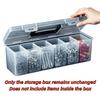 Tool Parts Storage Box with Detachable Compartments 1/7Pcs Set Portable Organizer for Screws Nails Workshop Hardware Storage