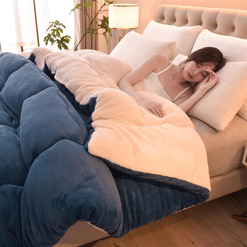 Brangdy Winter Milk Fleece & Lamb Fleece Quilt