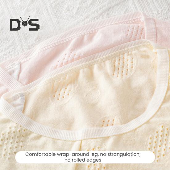 Bragas de estudiante de secundaria sin costuras de cintura media de alta elasticidad ahuecadas con buena transpirabilidad de color sólido de corte entallado fino informal ropa interior deportiva para dama