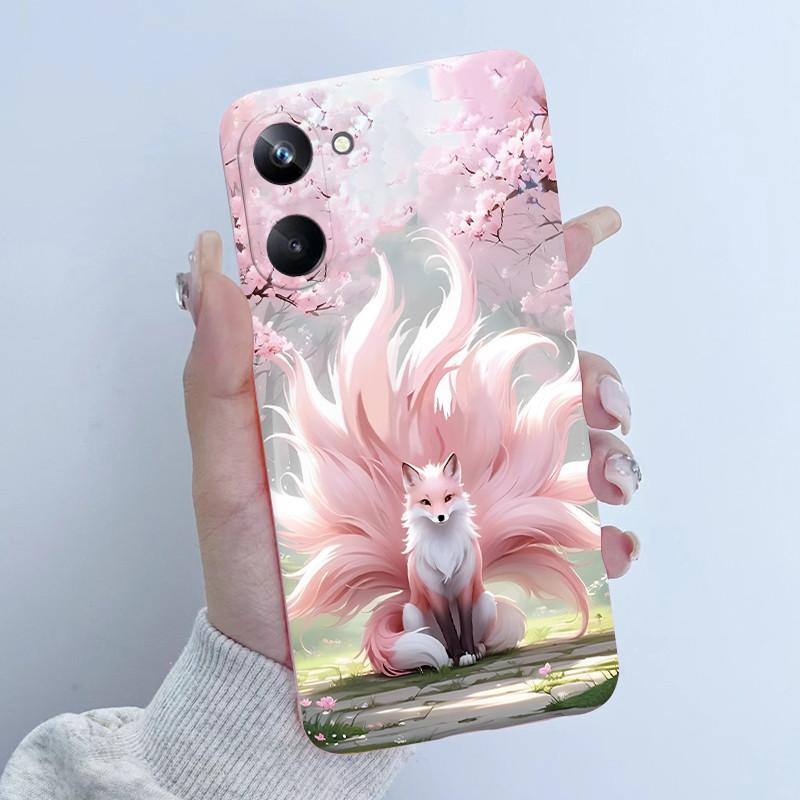 For Realme 10 Pro Phone Case RMX3661 Butterfly Flower Girl Design Soft Silicone TPU Back Housing for Realme 10Pro 5G 2022 Cover