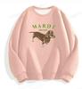 Korean Dachshund Print Sweatshirt 2024: Unisex Round Neck 320g Cotton, Kim Go-eun Inspired