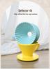Ceramic V60 Pour-Over Coffee Filter Holder with Threaded Handle