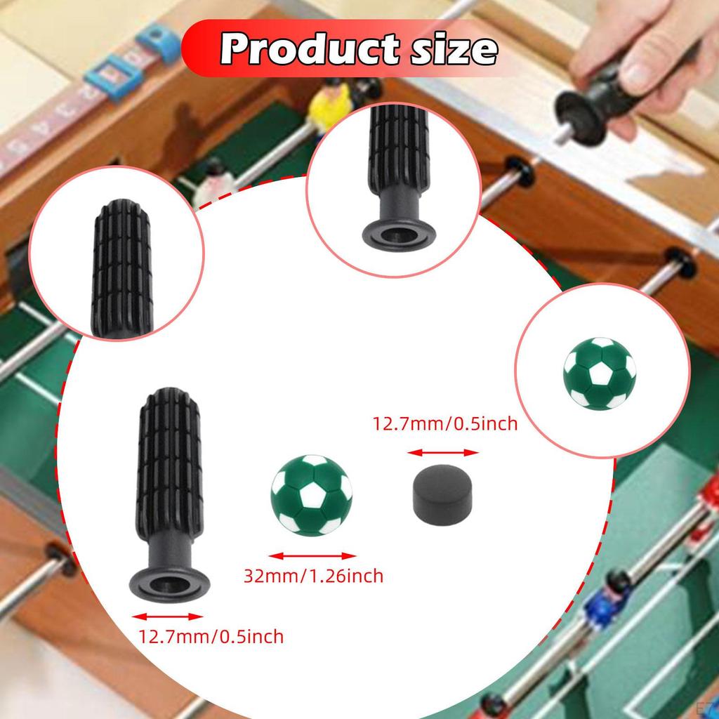 Náhradní rukojeti pro stolní fotbal se dvěma malými míči