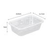 ZLIII Disposable Microwavable Rectangular Lunch Boxes with Lids