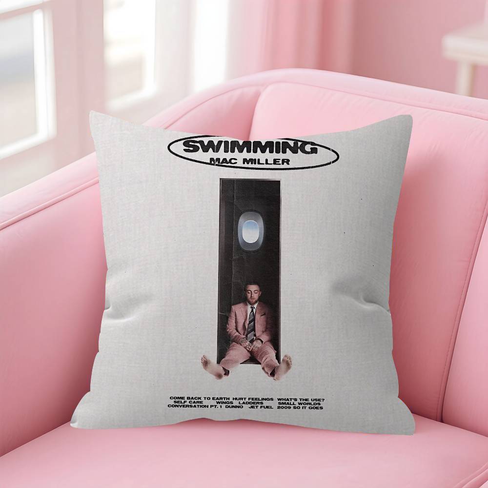 Sänger Hot MMac Miller Kissenbezug Cartoon Geschenk Kissenbezug Schlafzimmer Zuhause Sofa Stuhl Sitz Dekor Kissenbezug