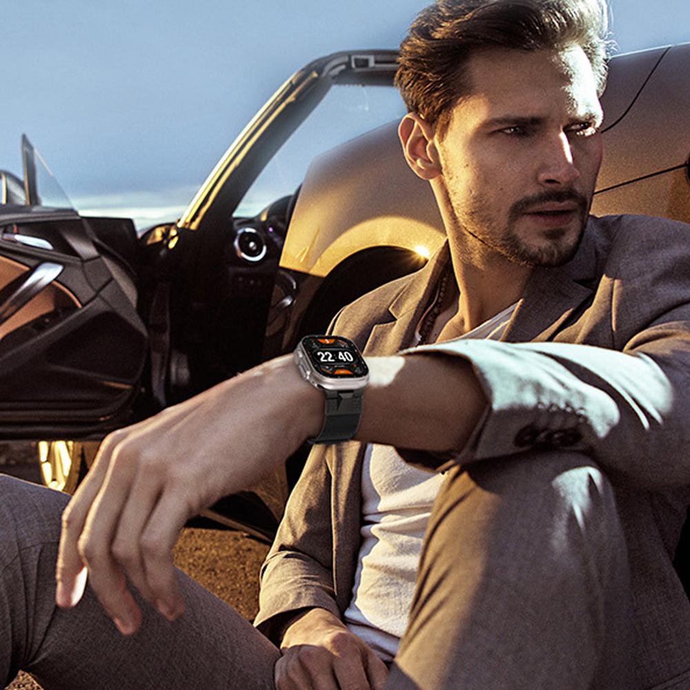 Milanese magnetic stainless steel loop for Apple Watch Ultra 2 49mm band for iWatch Series 10 9 8 7 6 5 4 se 46mm 45 44 bracelet