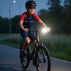 Cycling Bicycles Front Light With Wide Angles Beam Compacts Rechargeable Bike Lamp for Various Terrains