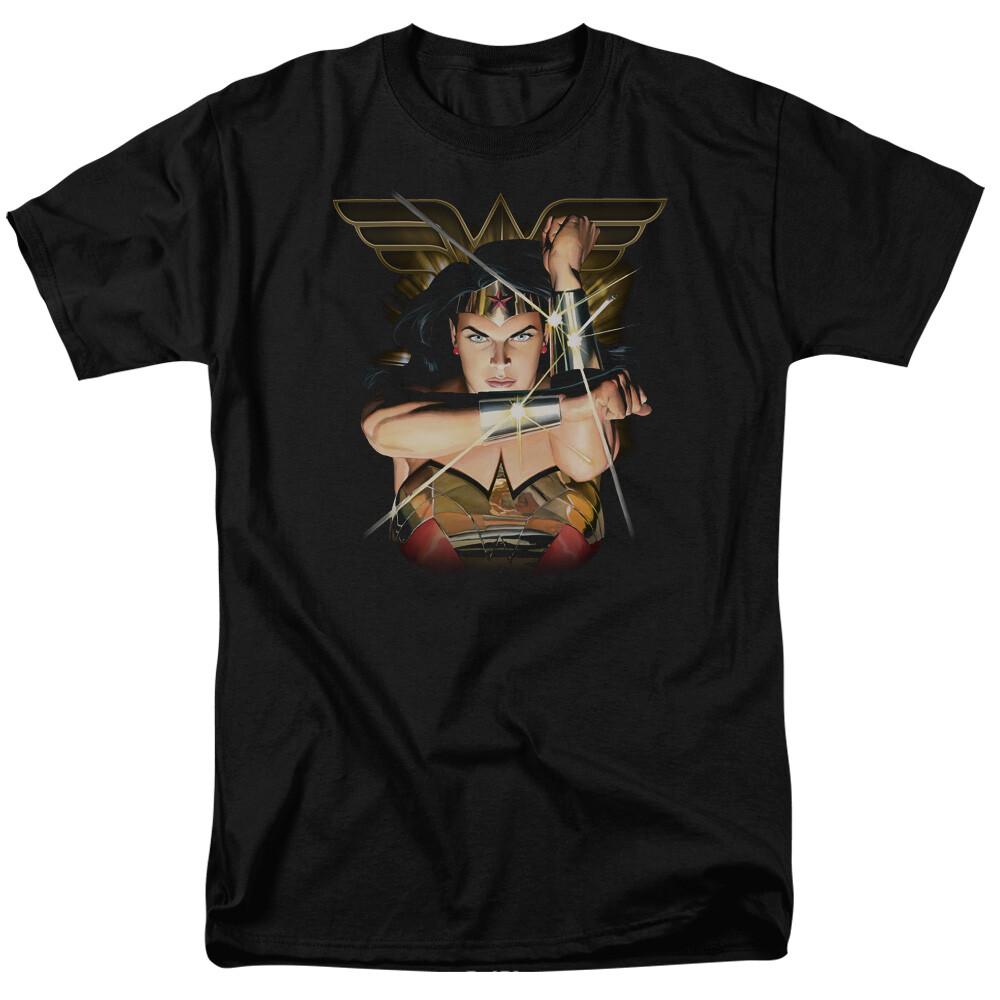 Wonder Woman Deflection T Shirt Licensed Comic Book Movie Tee Black S