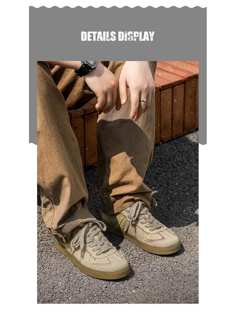 Desert Dune Retro Herren Canvas Sneaker - Leichte, Weichsohlen-Freizeitsportschuhe für den Sommer.