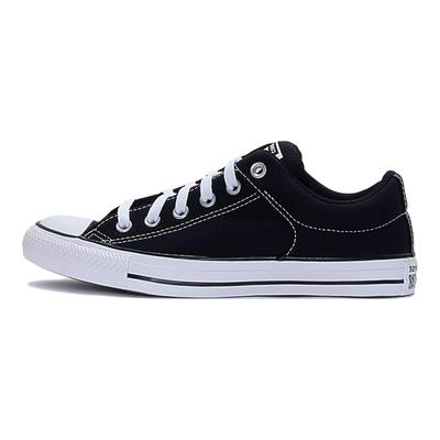 Chuck Taylor All Star High Street Duráveis Leves Tênis de Lona de Cano Baixo Unisex Preto Branco A01718C