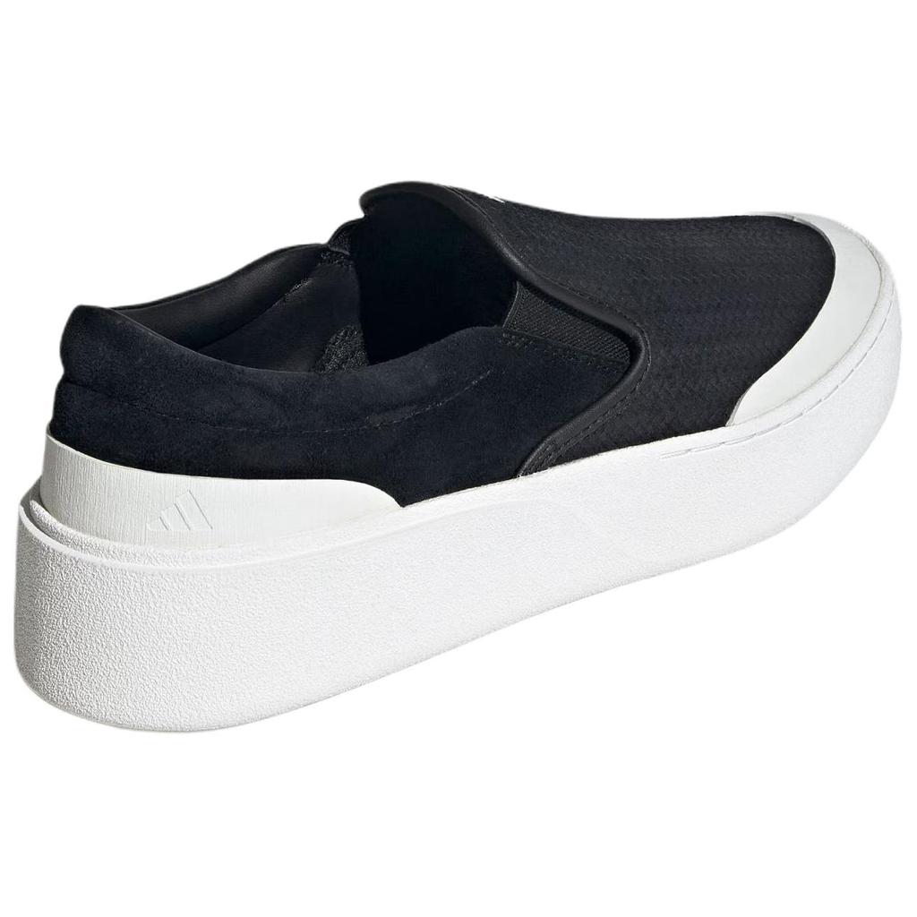 Adidas Fos Labcourt Light Slip-On Classic Comfortable Skate Shoes Unisex Sneakers Black White KJ4576