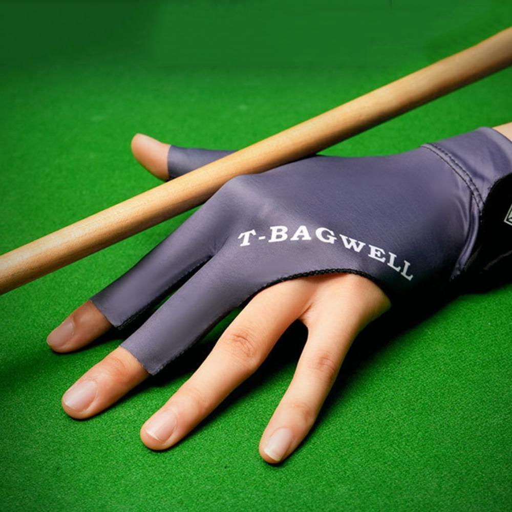Left Hand Billiards Gloves Elasticity Wear-resistant Open 3 Fingers Gloves High Elastic Light Three Finger Gloves Man